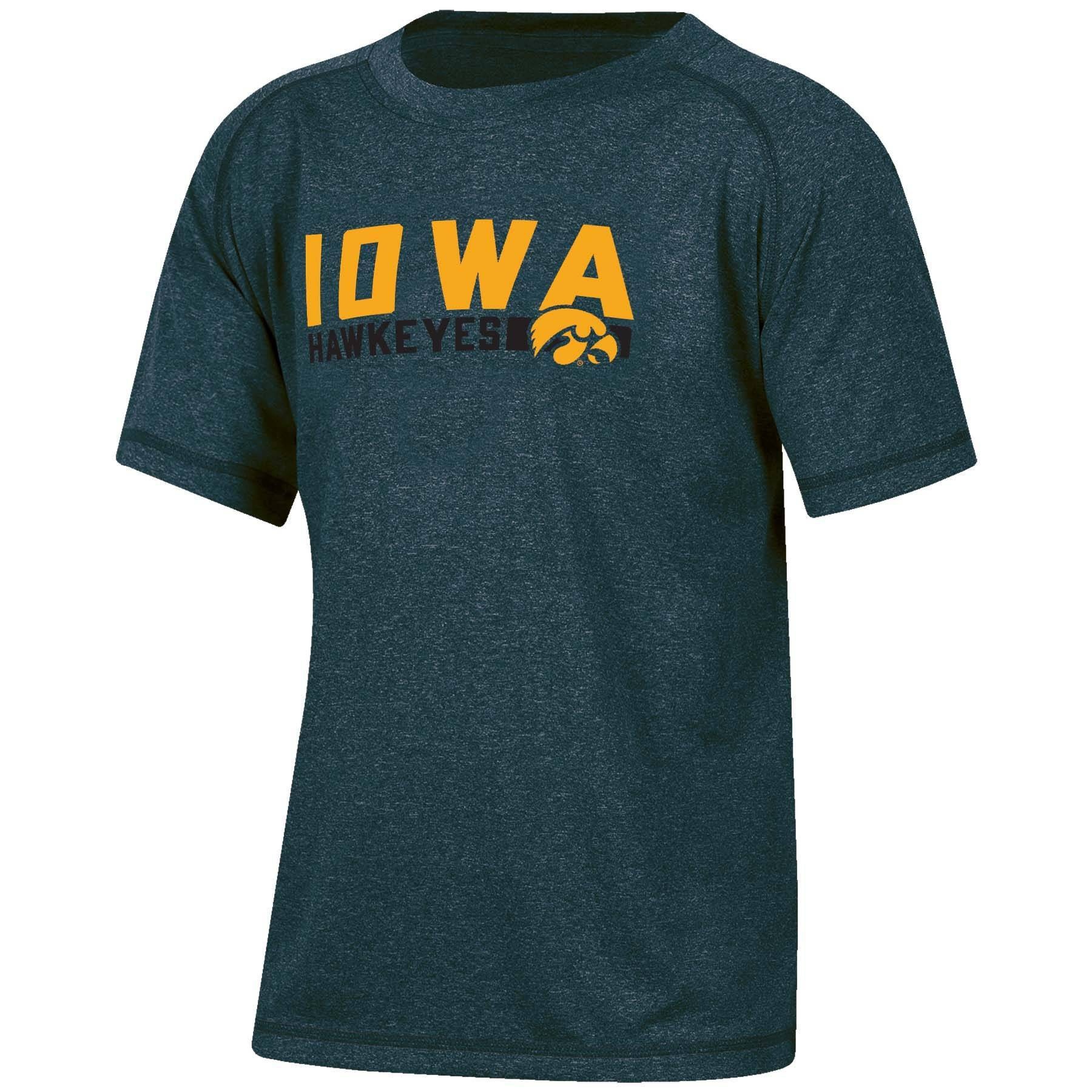 slide 1 of 2, NCAA Iowa Hawkeyes Boys' Short Sleeve Gray T-Shirt - XL, 1 ct