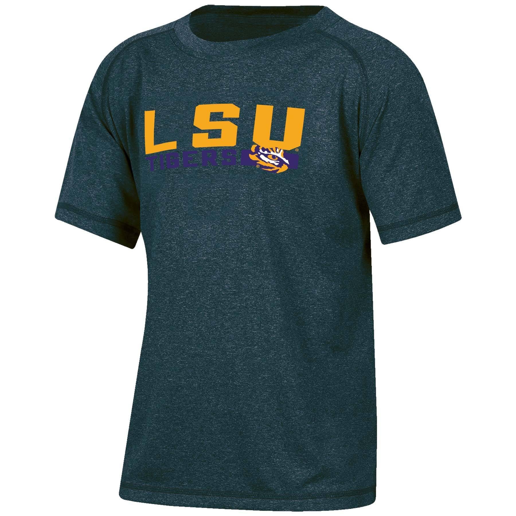 slide 1 of 2, NCAA LSU Tigers Boys' Short Sleeve Gray T-Shirt - XL, 1 ct