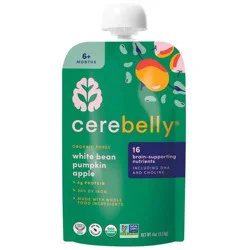 Cerebelly Organic White Bean, Pumpkin and Apple Baby Food Pouch - 4oz