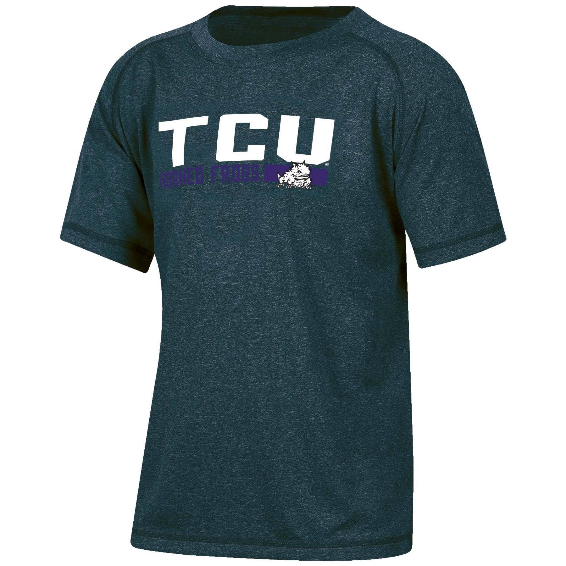 slide 1 of 2, NCAA TCU Horned Frogs Boys' Short Sleeve Gray T-Shirt - XL, 1 ct