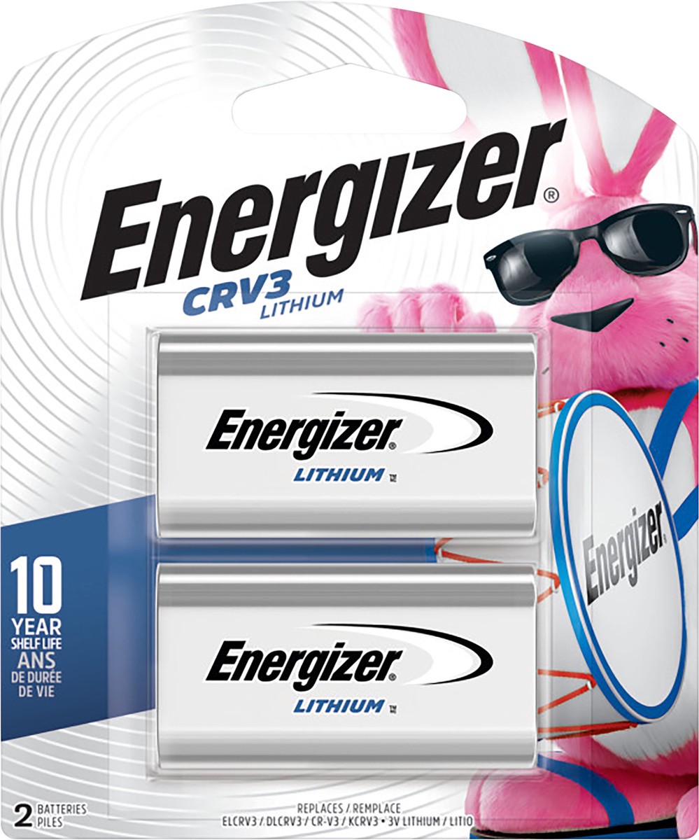 slide 1 of 8, Energizer Batteries, Lithium, CRV3, 2 Each, 2 ct