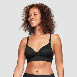Simply Perfect by Warner's Women's Longline Convertible Wirefree Bra - Black 38B: Medium Support, Lightly Lined, Adjustable Straps