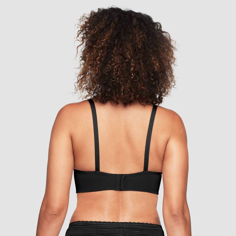 slide 3 of 5, Simply Perfect by Warner's Women's Longline Convertible Wirefree Bra - Black 36DD: Medium Support, Lightly Lined, 1 ct