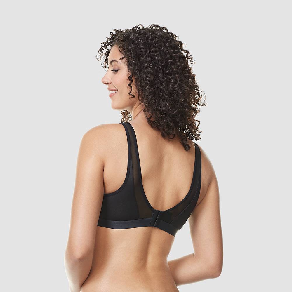 Simply Perfect by Warner's Women's Wirefree Contour Bra with Mesh - Black M  1 ct