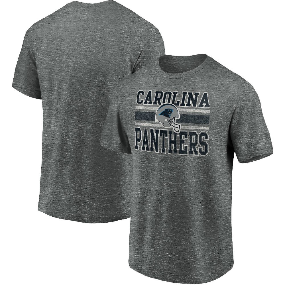 slide 3 of 3, NFL Carolina Panthers Men's Short Sleeve Bi-Blend T-Shirt - XL, 1 ct