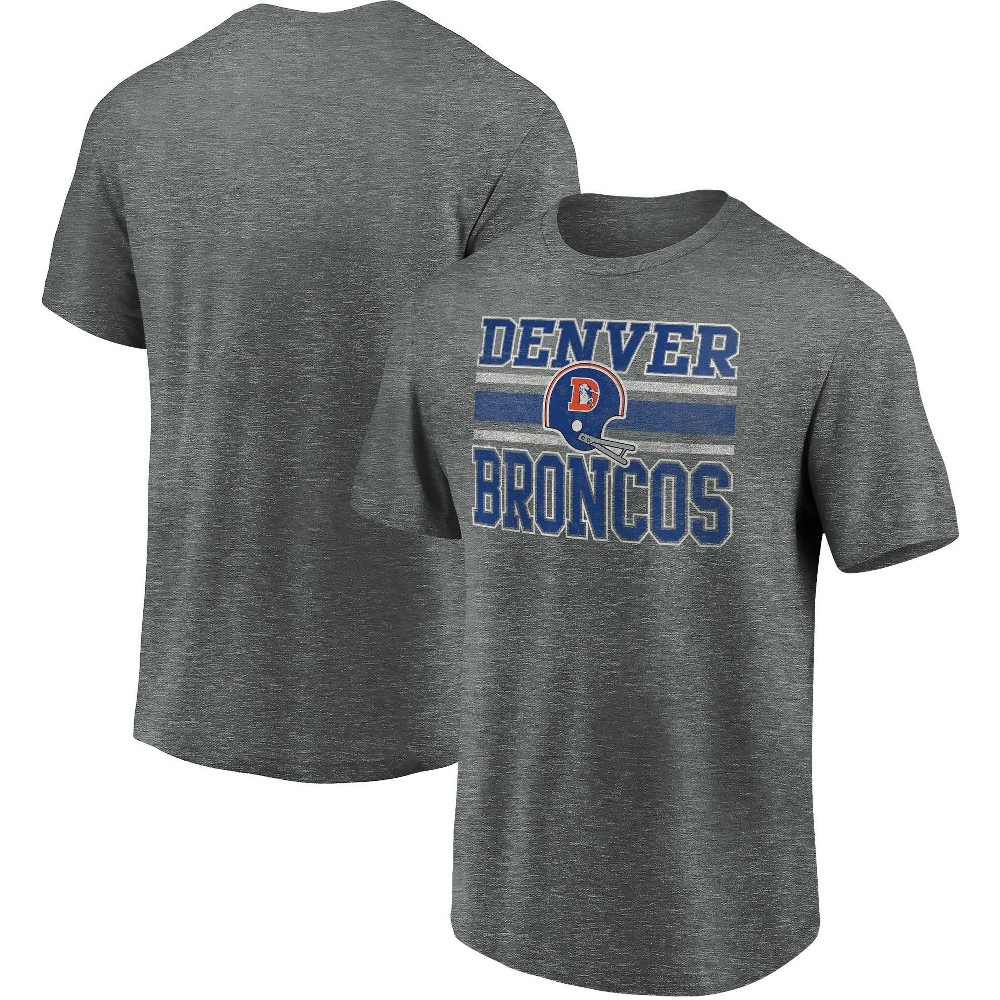 slide 3 of 3, NFL Denver Broncos Men's Short Sleeve Bi-Blend T-Shirt - XL, 1 ct