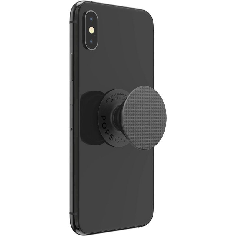 slide 5 of 5, PopSockets PopGrip Cell Phone Grip & Stand - Knurled Texture Black, 1 ct