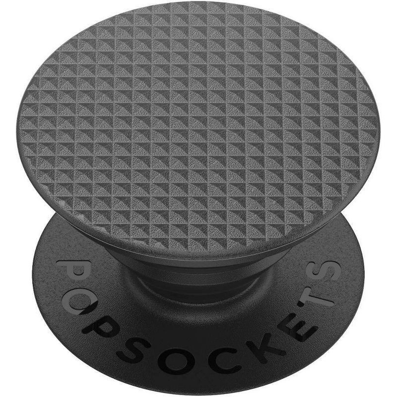 slide 1 of 5, PopSockets PopGrip Cell Phone Grip & Stand - Knurled Texture Black, 1 ct