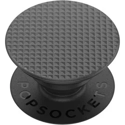 PopSockets PopGrip Cell Phone Grip & Stand - Knurled Texture Black