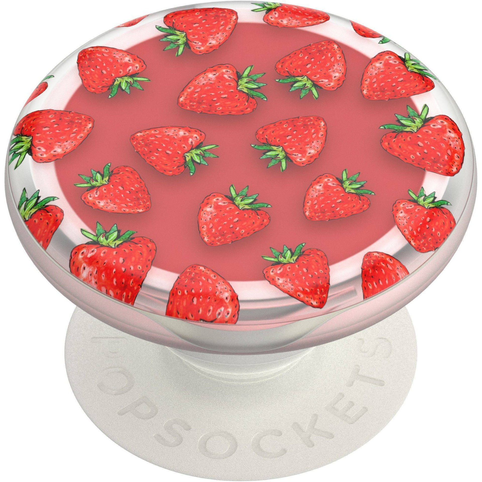 slide 1 of 6, PopSockets PopGrip Lips Cell Phone Grip & Stand - Strawberry Feels, 1 ct