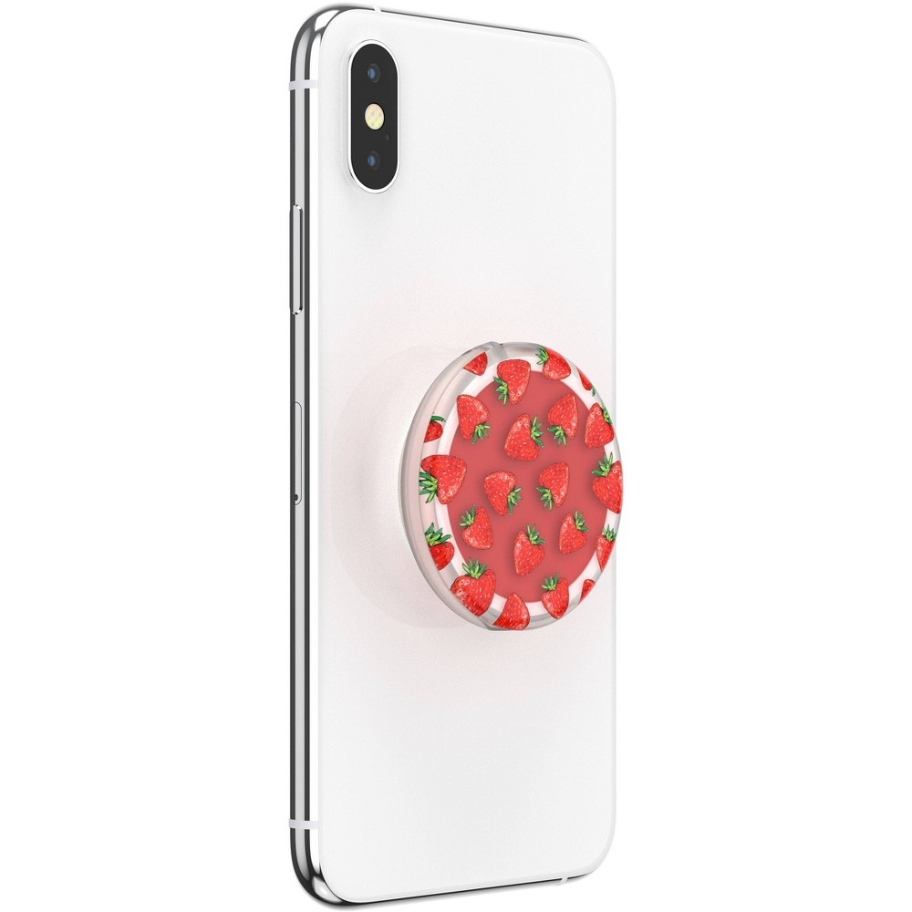 slide 4 of 6, PopSockets PopGrip Lips Cell Phone Grip & Stand - Strawberry Feels, 1 ct