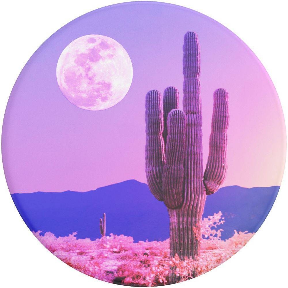 slide 3 of 5, PopSockets PopGrip Cell Phone Grip & Stand - Cactus on the Moon, 1 ct