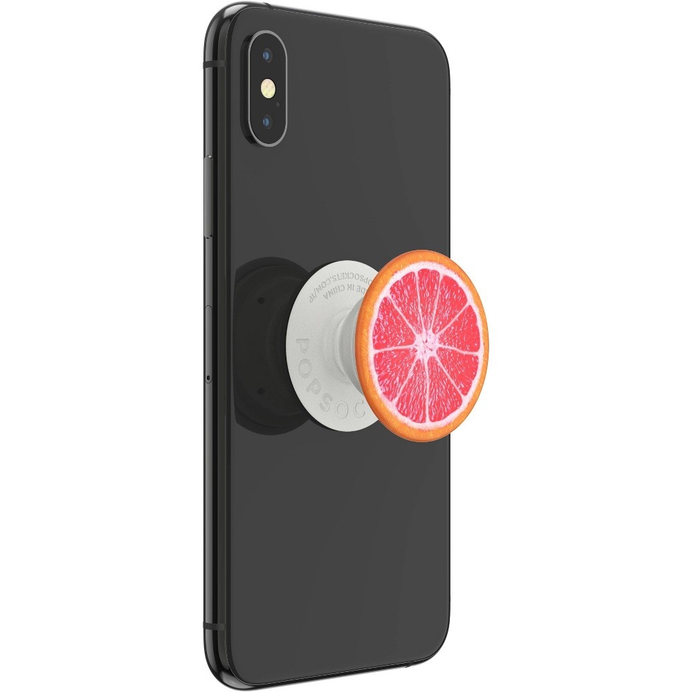 slide 5 of 5, PopSockets PopGrip Cell Phone Grip & Stand - Grapefruit Slice, 1 ct