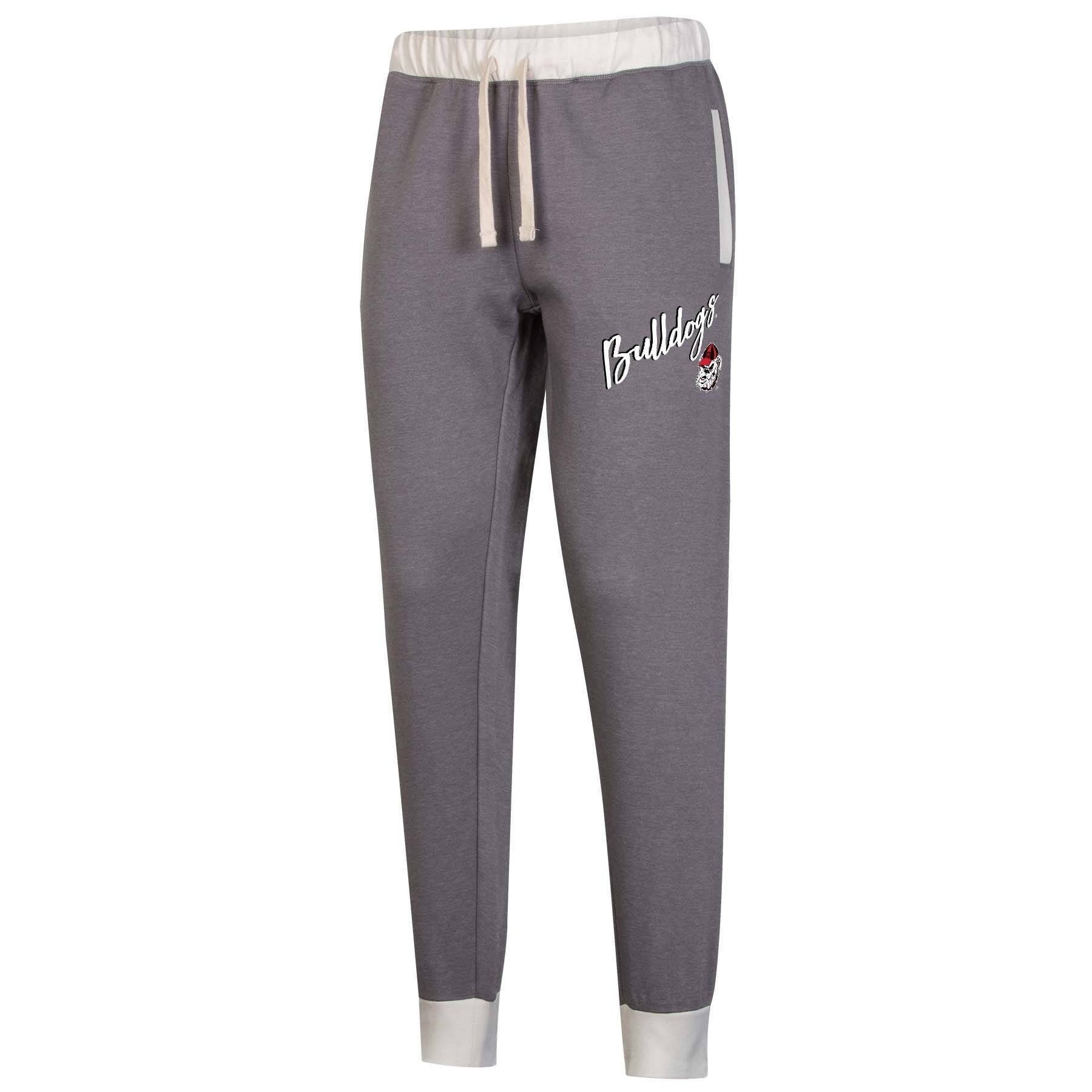 slide 1 of 2, NCAA Georgia Bulldogs Women's Heather Gray Jogger Pants - XL, 1 ct