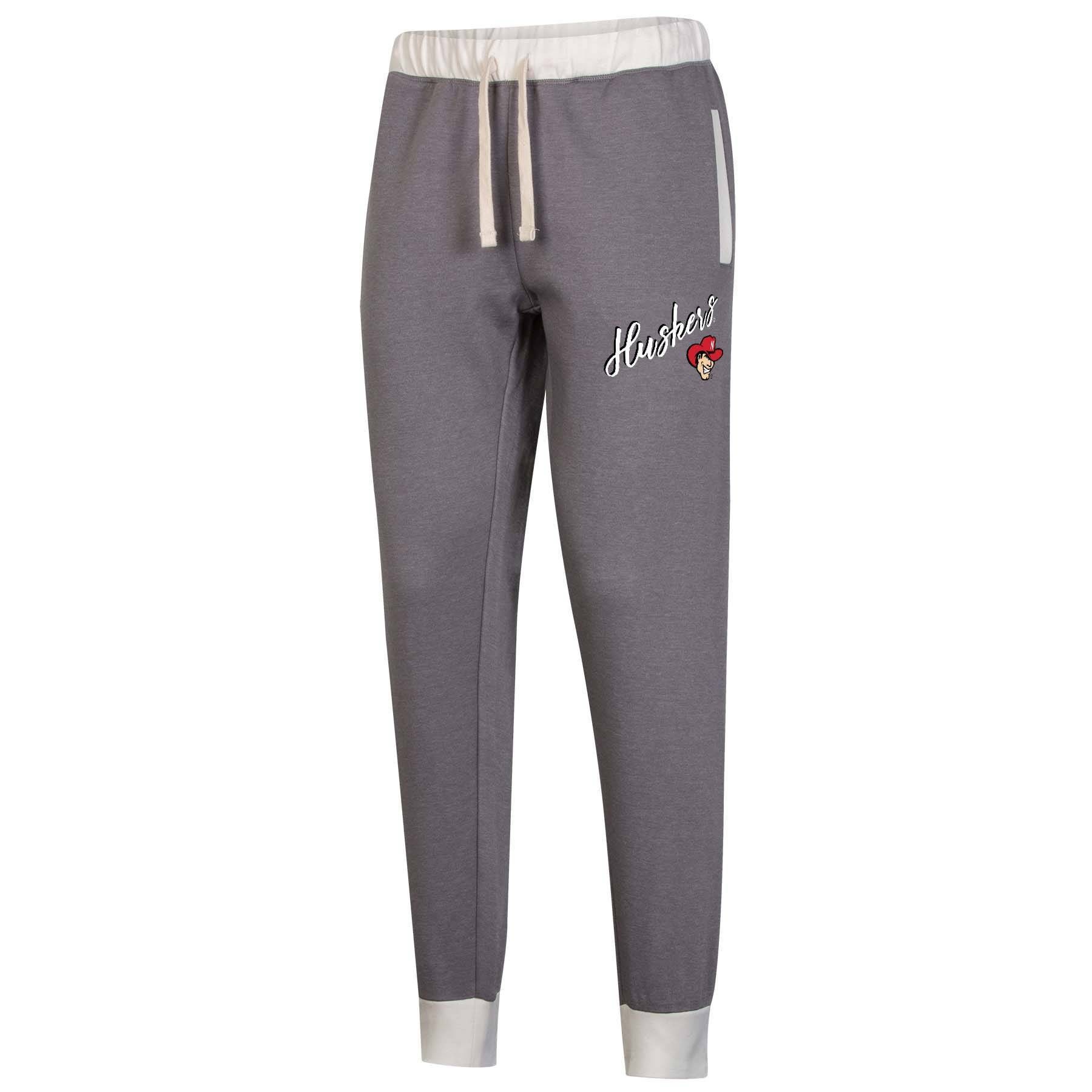 slide 1 of 2, NCAA Nebraska Cornhuskers Women's Heather Gray Jogger Pants - XL, 1 ct