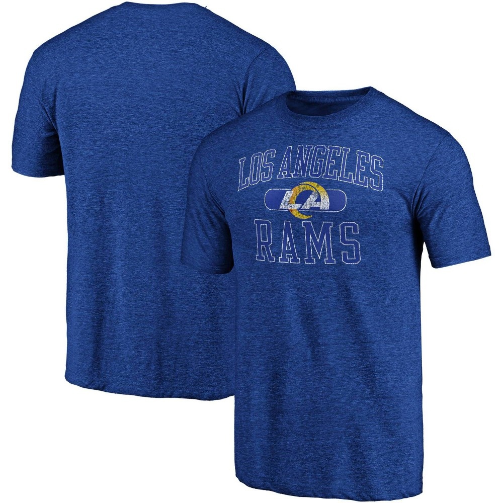 slide 3 of 3, NFL Los Angeles Rams Men's Heather Short Sleeve T-Shirt - XL, 1 ct