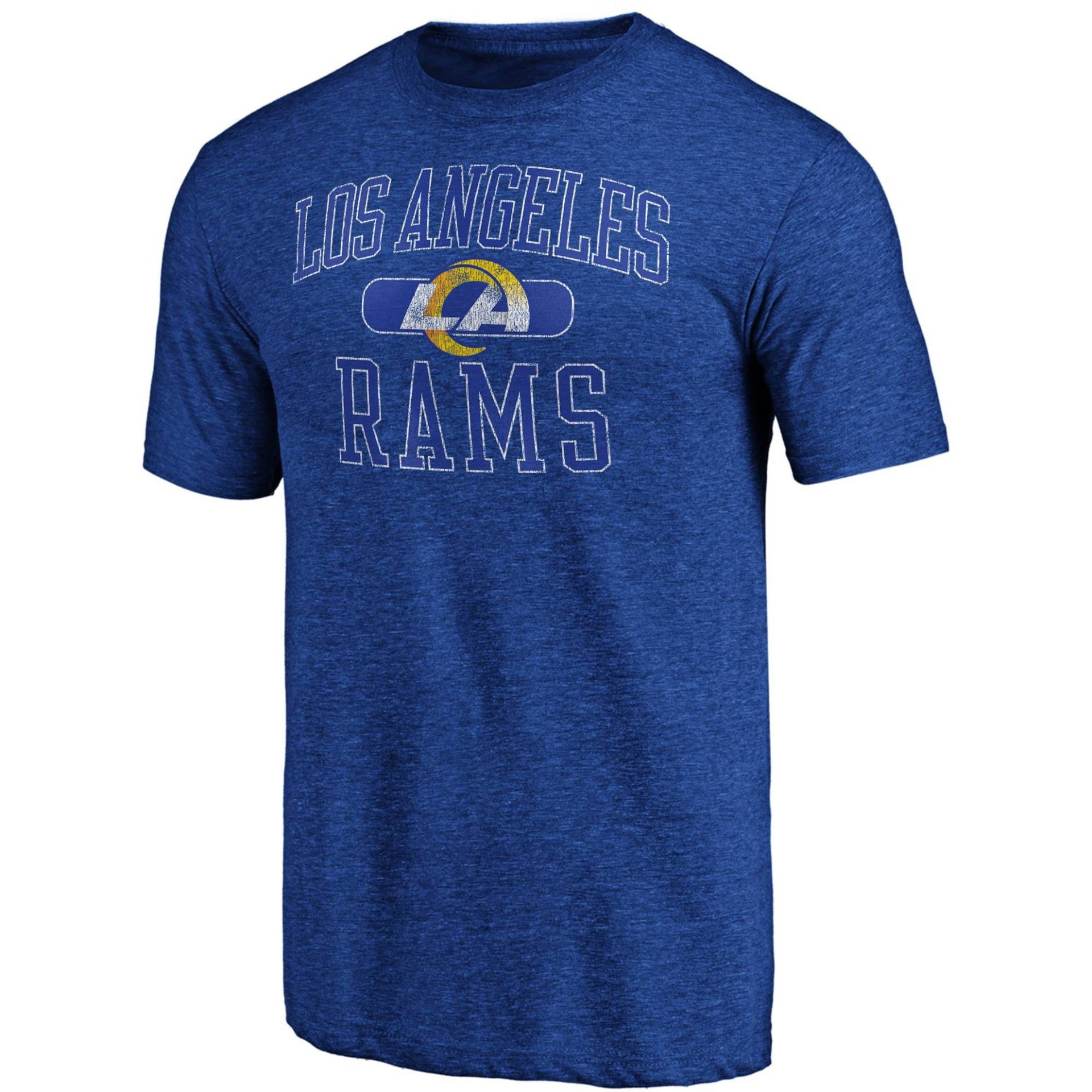 slide 1 of 3, NFL Los Angeles Rams Men's Heather Short Sleeve T-Shirt - XL, 1 ct