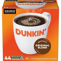 Dunkin' Donuts Dunkin' Original Blend, Medium Roast Coffee, Keurig K-Cup Pods - 44ct/16.29oz