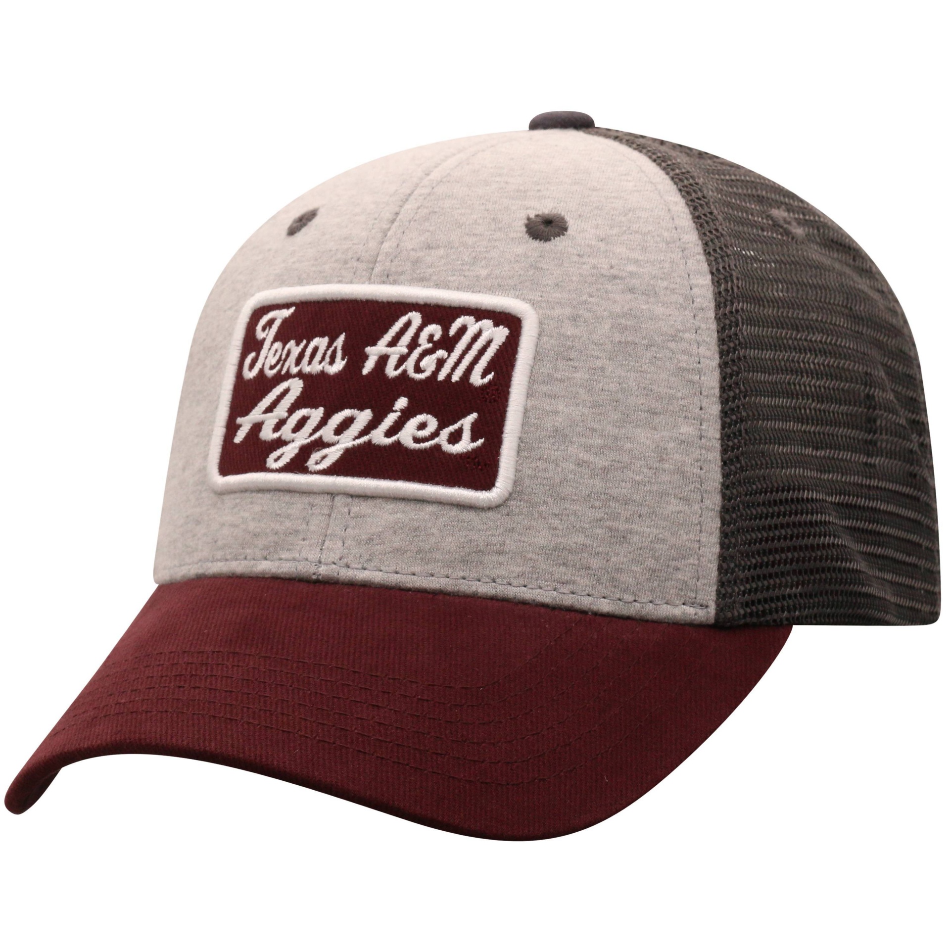 slide 1 of 2, NCAA Texas A&M Aggies Men's Gray Cotton with Mesh Snapback Hat, 1 ct