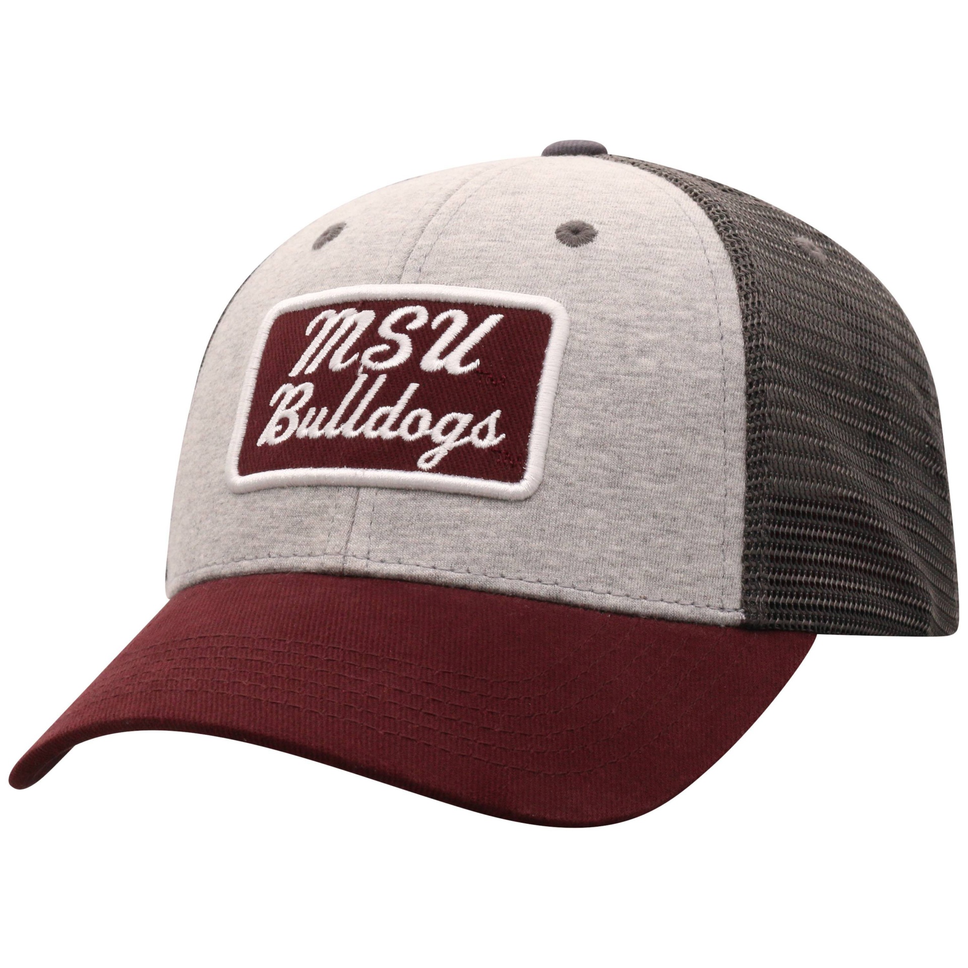 slide 1 of 2, NCAA Mississippi State Bulldogs Men's Gray Cotton with Mesh Snapback Hat, 1 ct