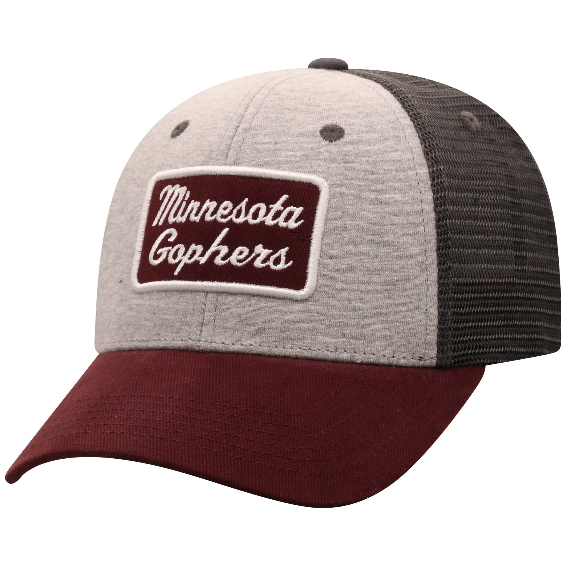 slide 1 of 2, NCAA Minnesota Golden Gophers Men's Gray Cotton with Mesh Snapback Hat, 1 ct