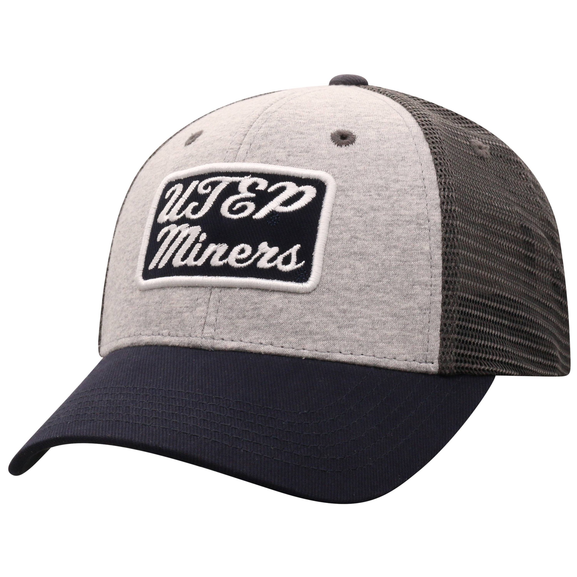 slide 1 of 2, NCAA UTEP Miners Men's Gray Cotton with Mesh Snapback Hat, 1 ct