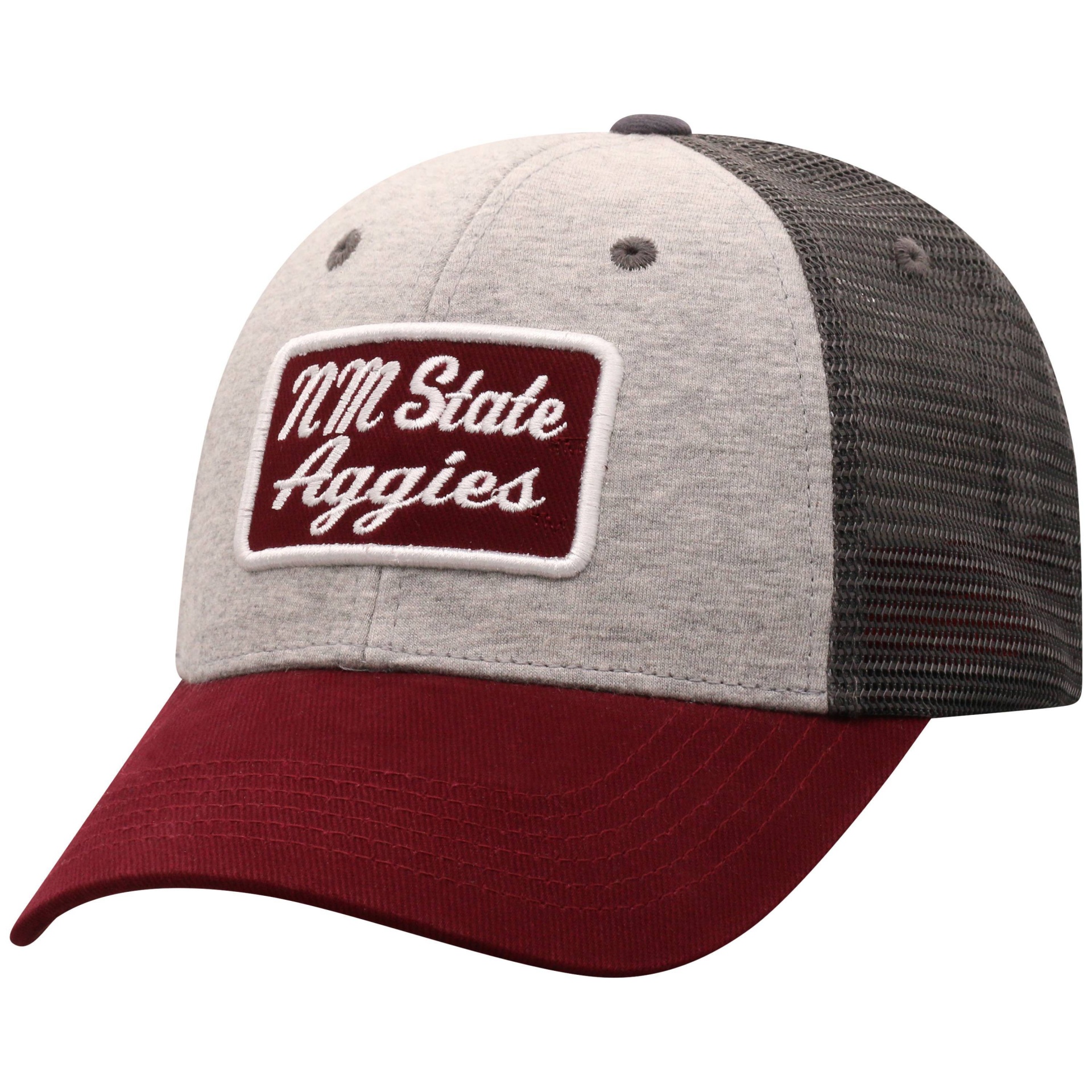 slide 1 of 2, NCAA New Mexico State Aggies Men's Gray Cotton with Mesh Snapback Hat, 1 ct