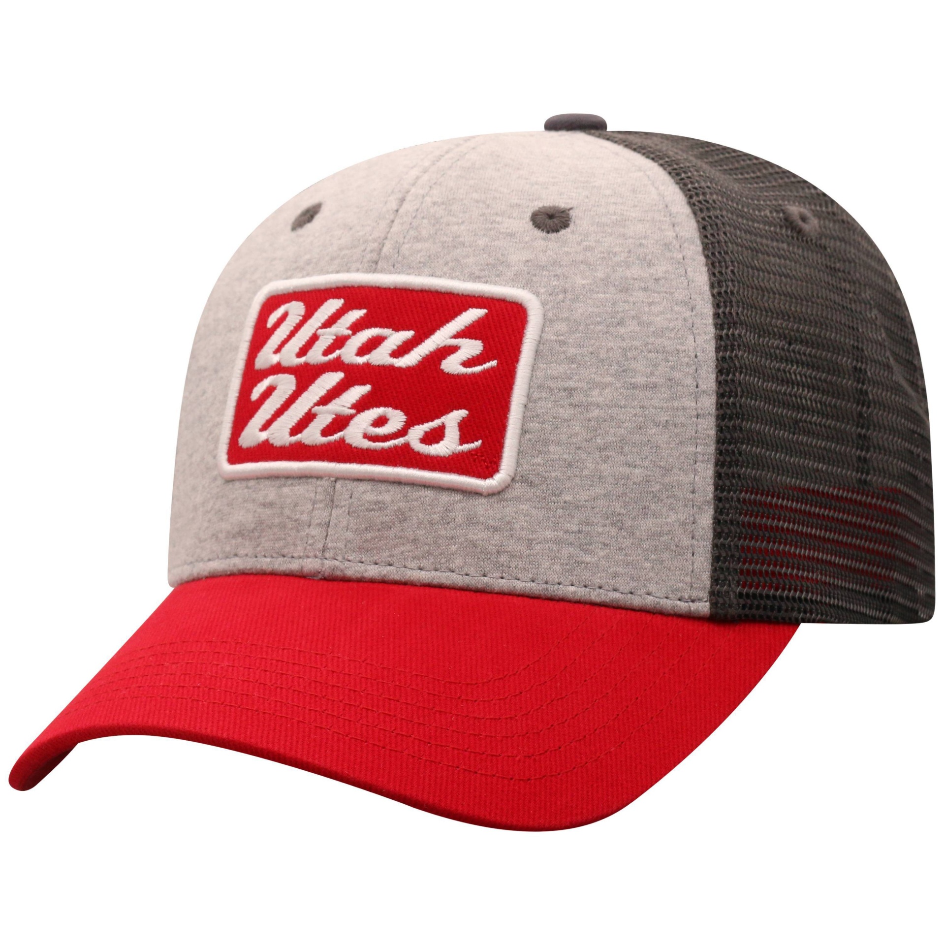 slide 1 of 2, NCAA Utah Utes Men's Gray Cotton with Mesh Snapback Hat, 1 ct