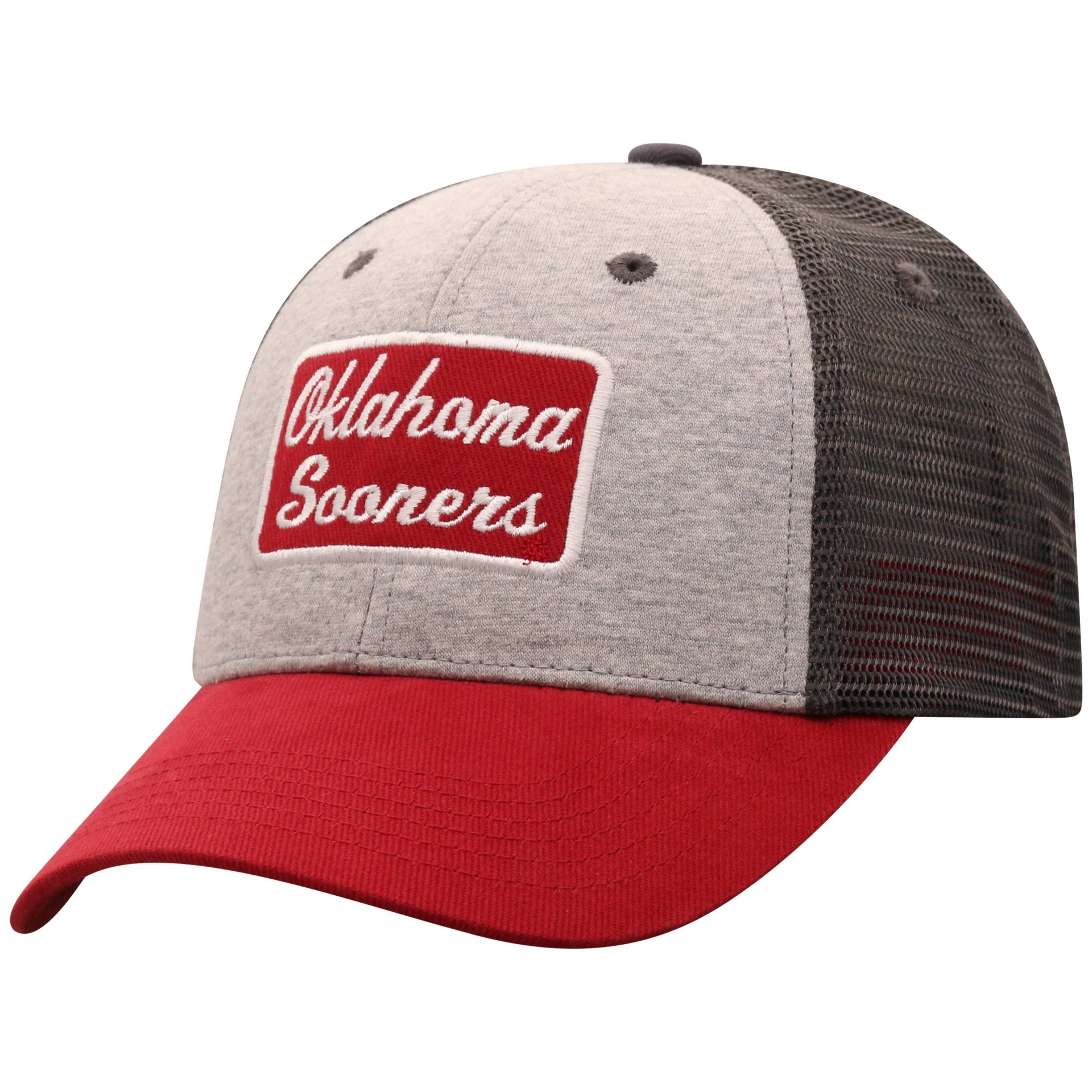 slide 1 of 2, NCAA Oklahoma Sooners Men's Gray Cotton with Mesh Snapback Hat, 1 ct