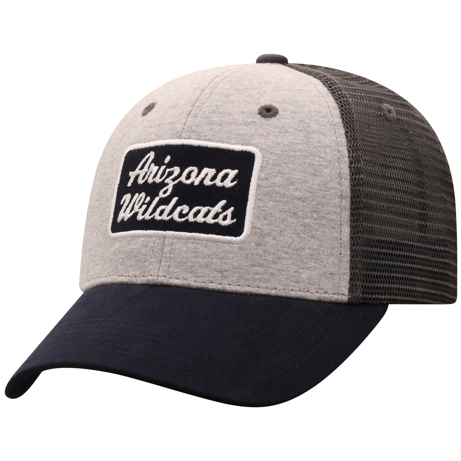 slide 1 of 2, NCAA Arizona Wildcats Men's Gray Cotton with Mesh Snapback Hat, 1 ct