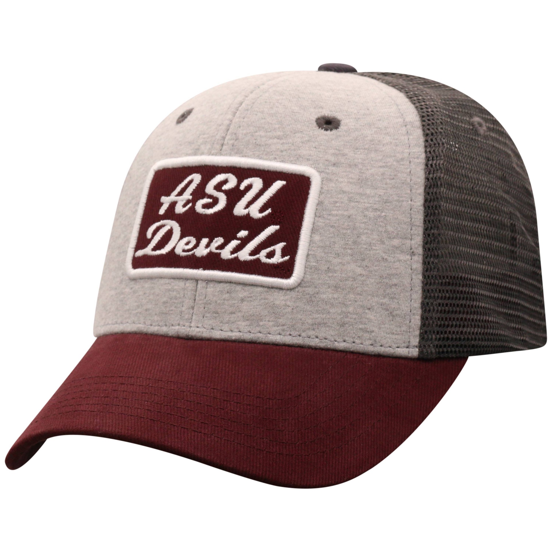 slide 1 of 2, NCAA Arizona State Sun Devils Men's Gray Cotton with Mesh Snapback Hat, 1 ct