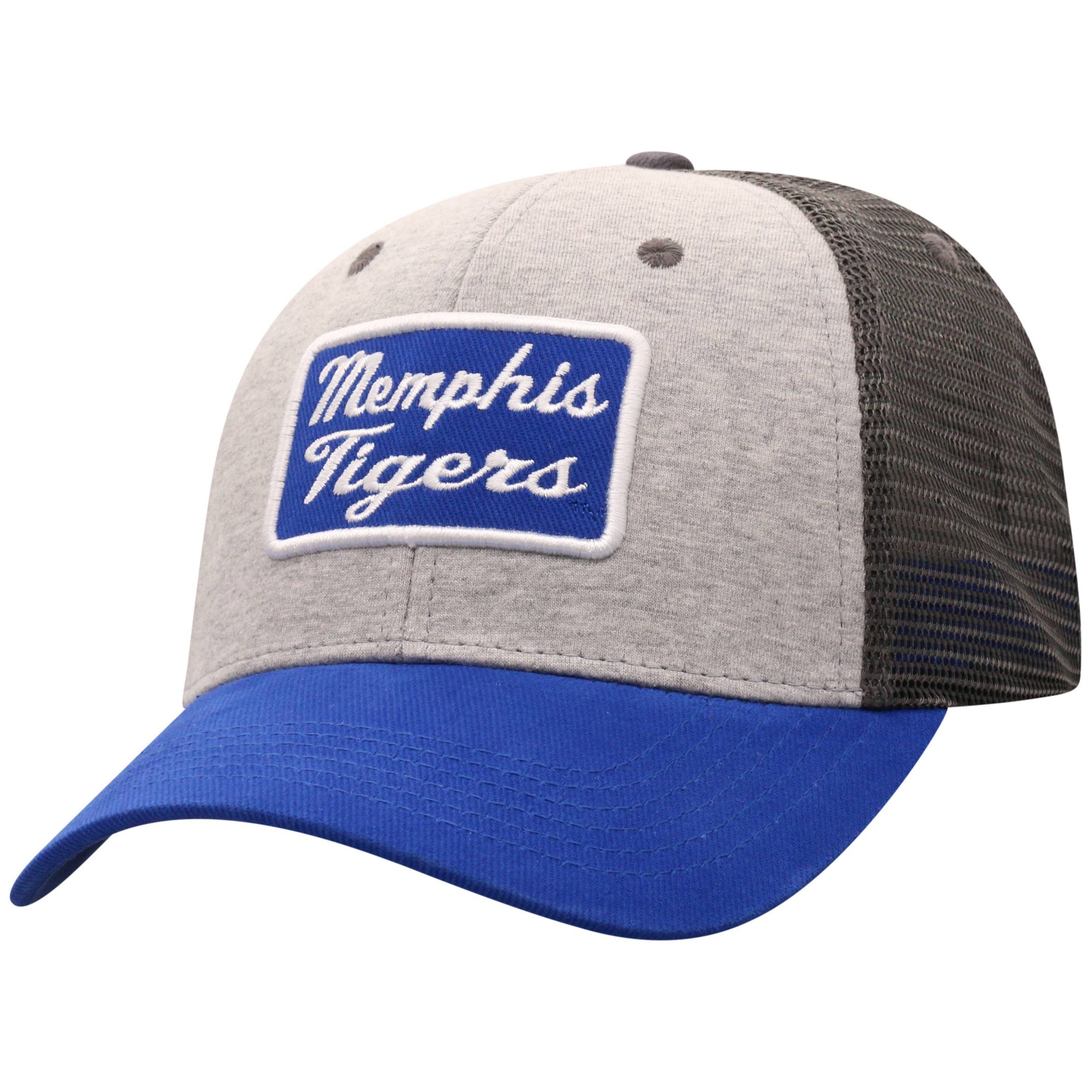 slide 1 of 2, NCAA Memphis Tigers Men's Gray Cotton with Mesh Snapback Hat, 1 ct