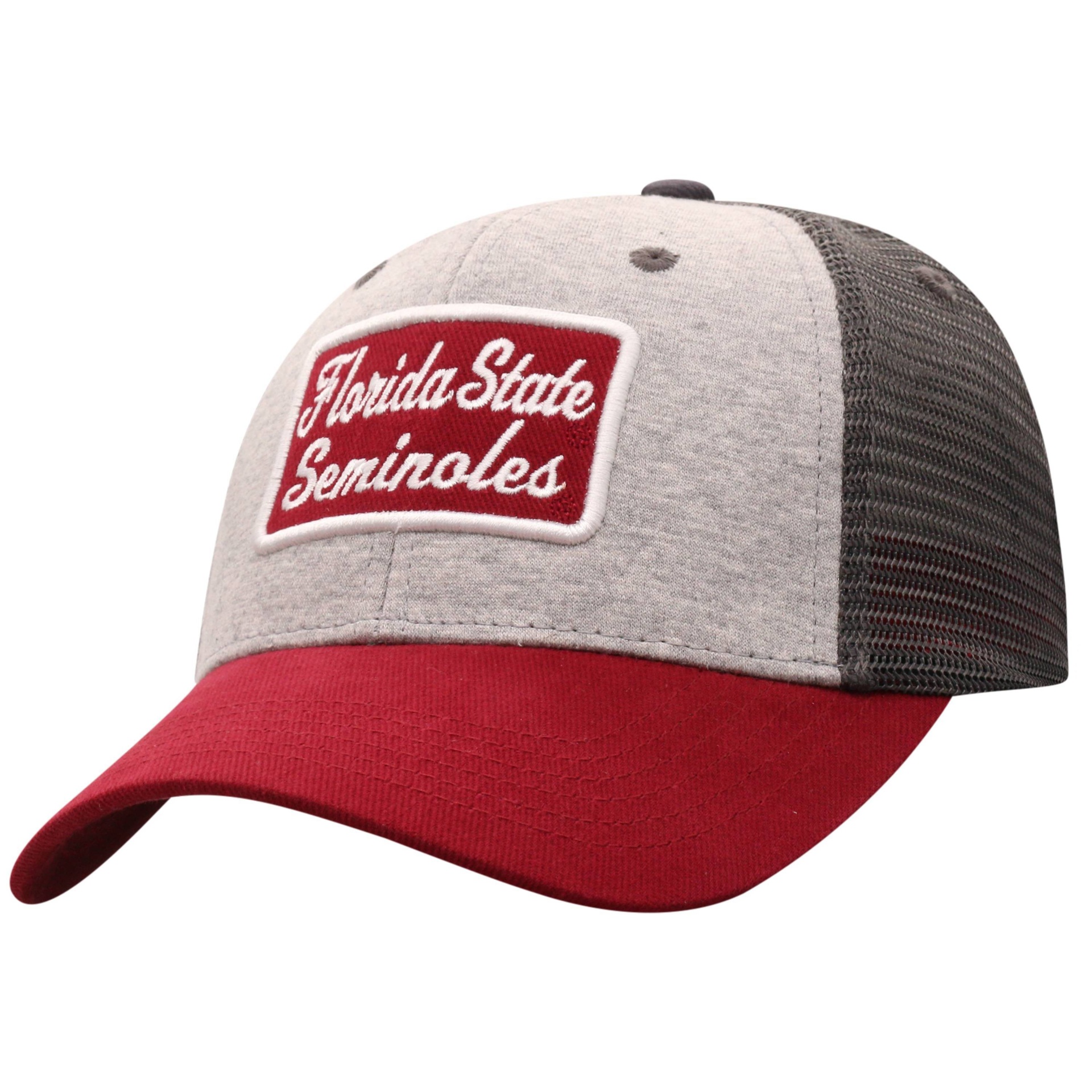 slide 1 of 2, NCAA Florida State Seminoles Men's Gray Cotton with Mesh Snapback Hat, 1 ct