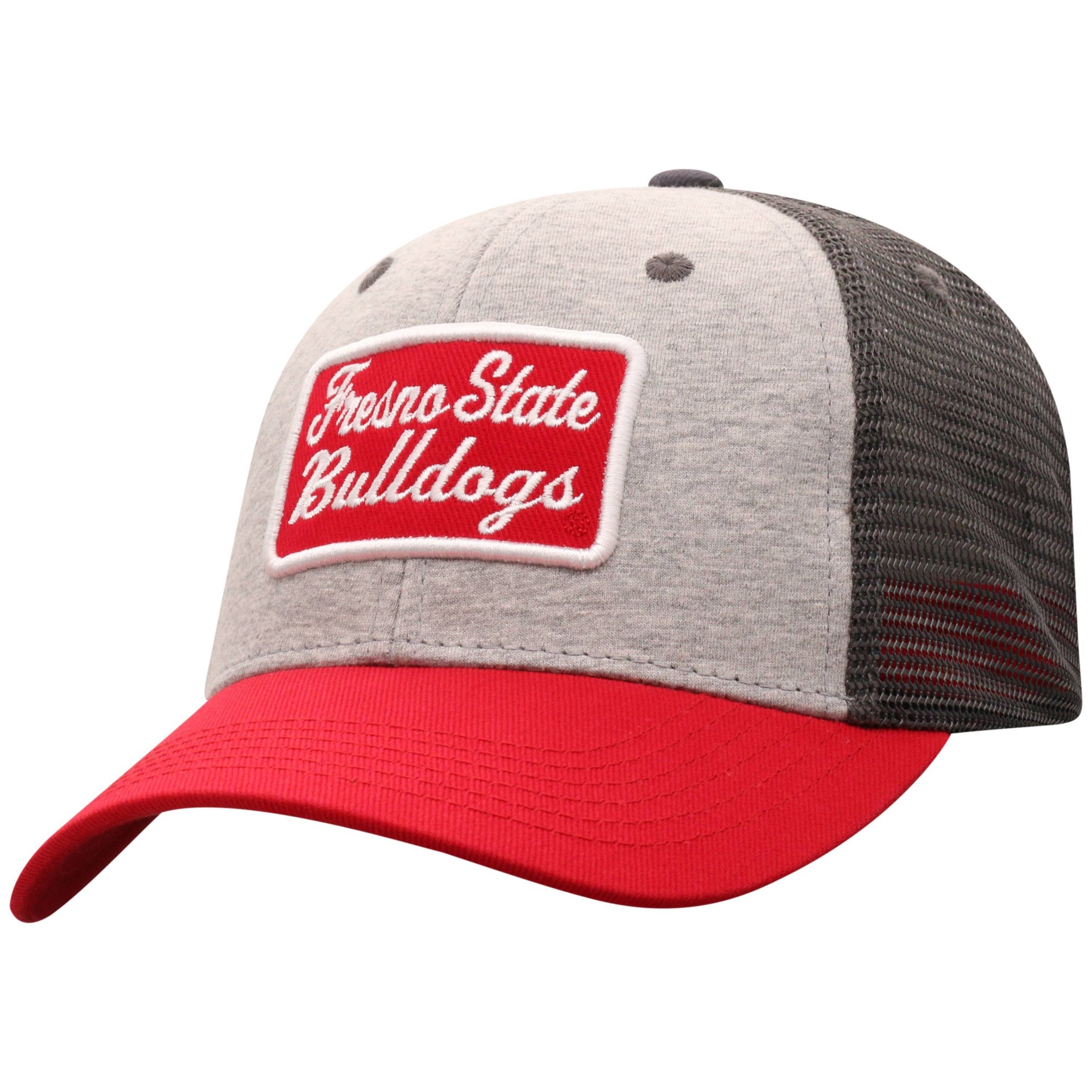 slide 1 of 2, NCAA Fresno State Bulldogs Men's Gray Cotton with Mesh Snapback Hat, 1 ct