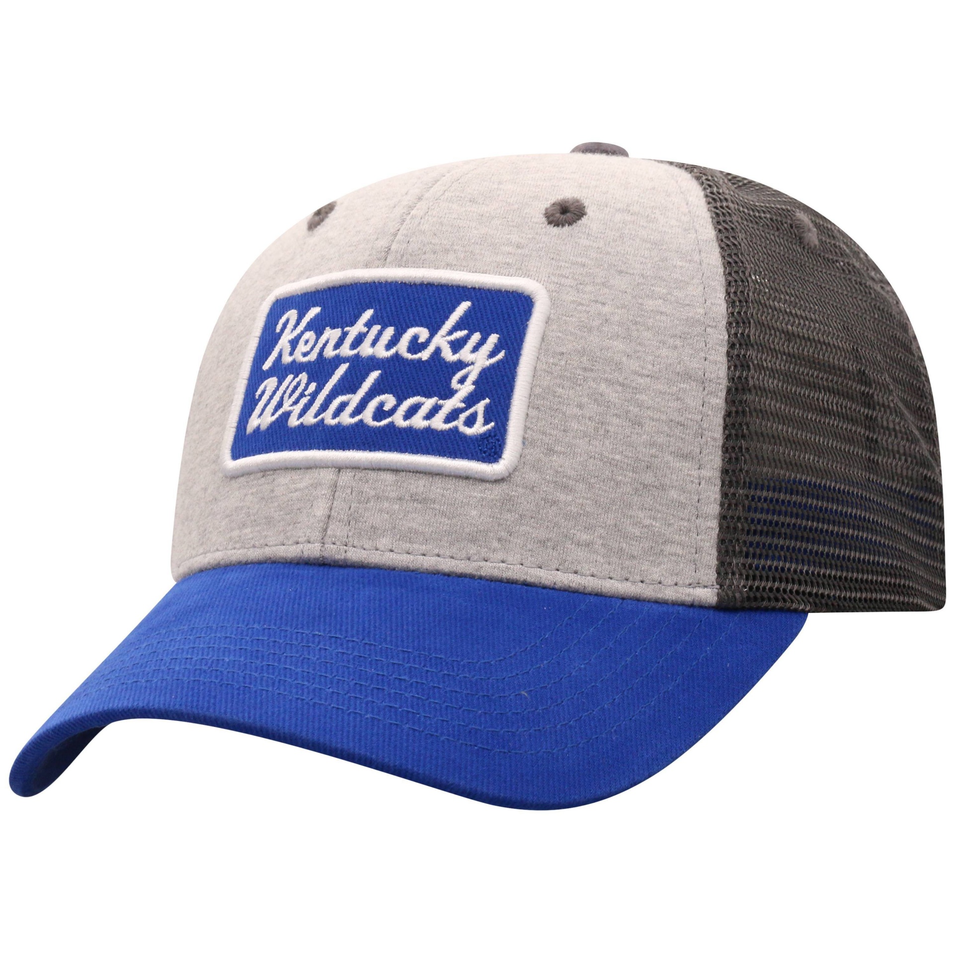 slide 1 of 2, NCAA Kentucky Wildcats Men's Gray Cotton with Mesh Snapback Hat, 1 ct