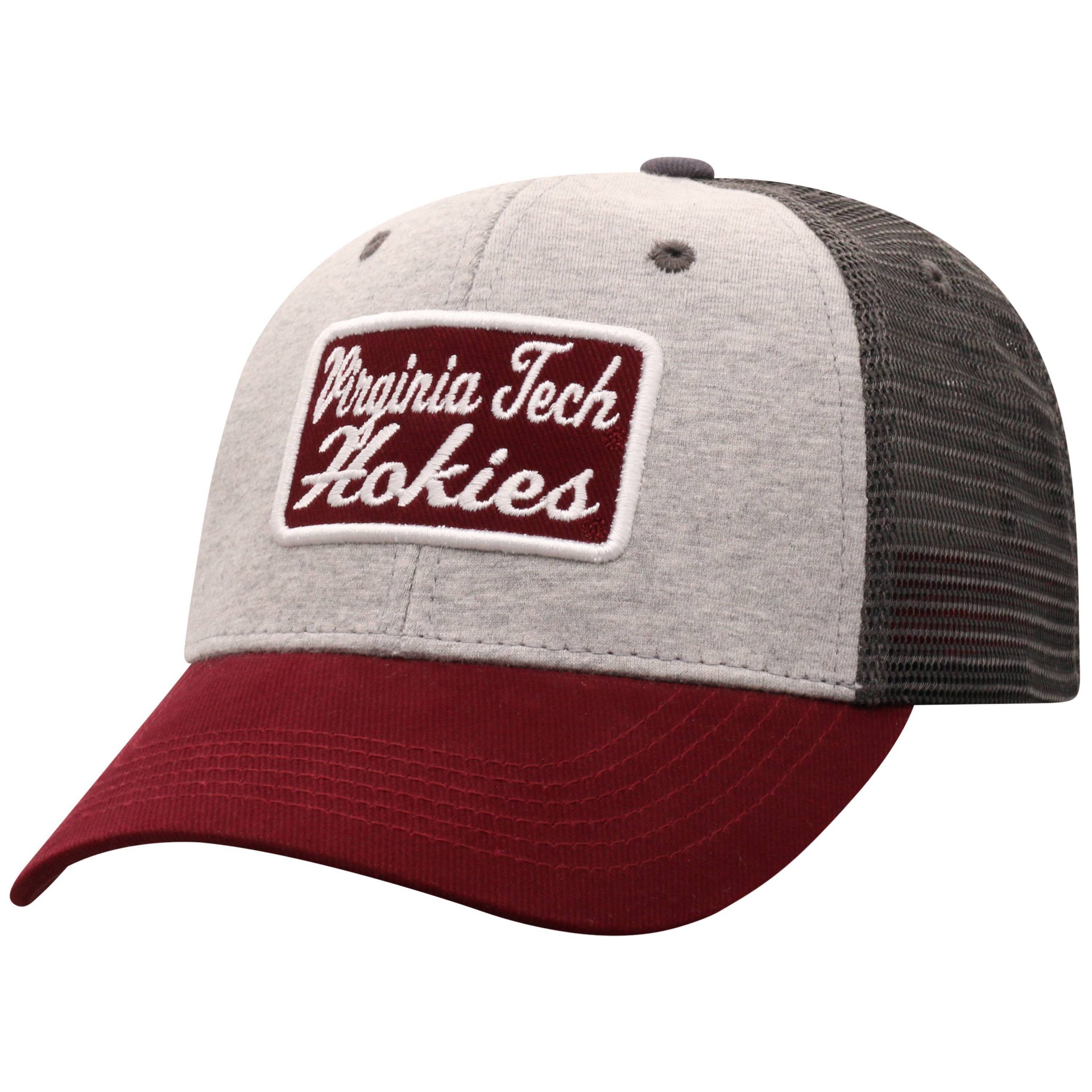 slide 1 of 2, NCAA Virginia Tech Hokies Men's Gray Cotton with Mesh Snapback Hat, 1 ct