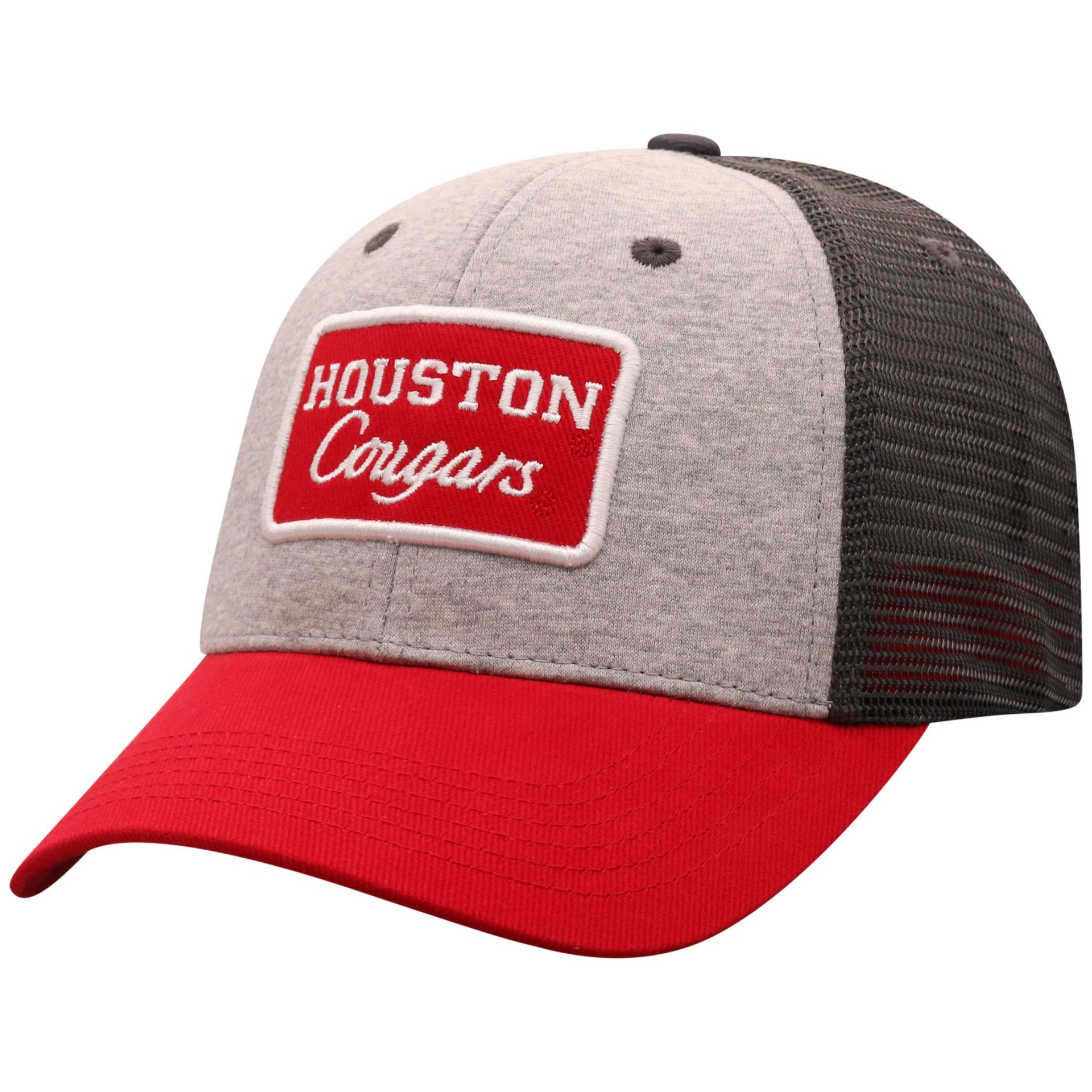 slide 1 of 2, NCAA Houston Cougars Men's Gray Cotton with Mesh Snapback Hat, 1 ct