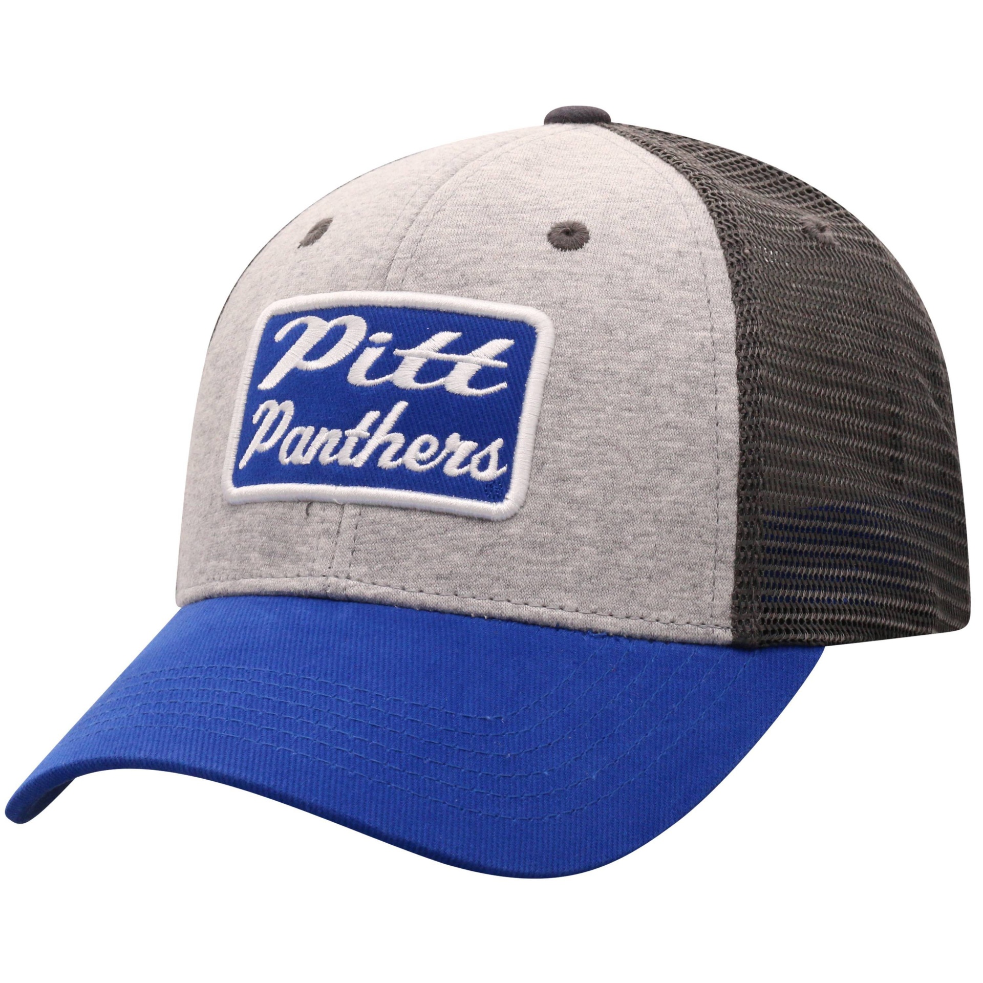 slide 1 of 2, NCAA Pitt Panthers Men's Gray Cotton with Mesh Snapback Hat, 1 ct