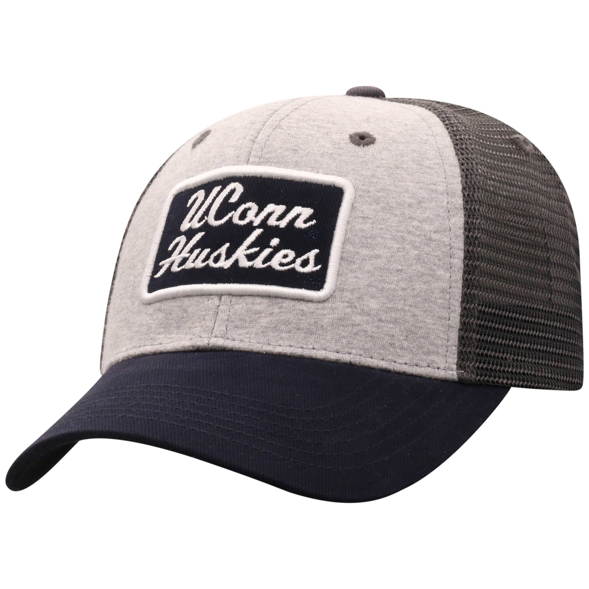 slide 1 of 2, NCAA UConn Huskies Men's Gray Cotton with Mesh Snapback Hat, 1 ct