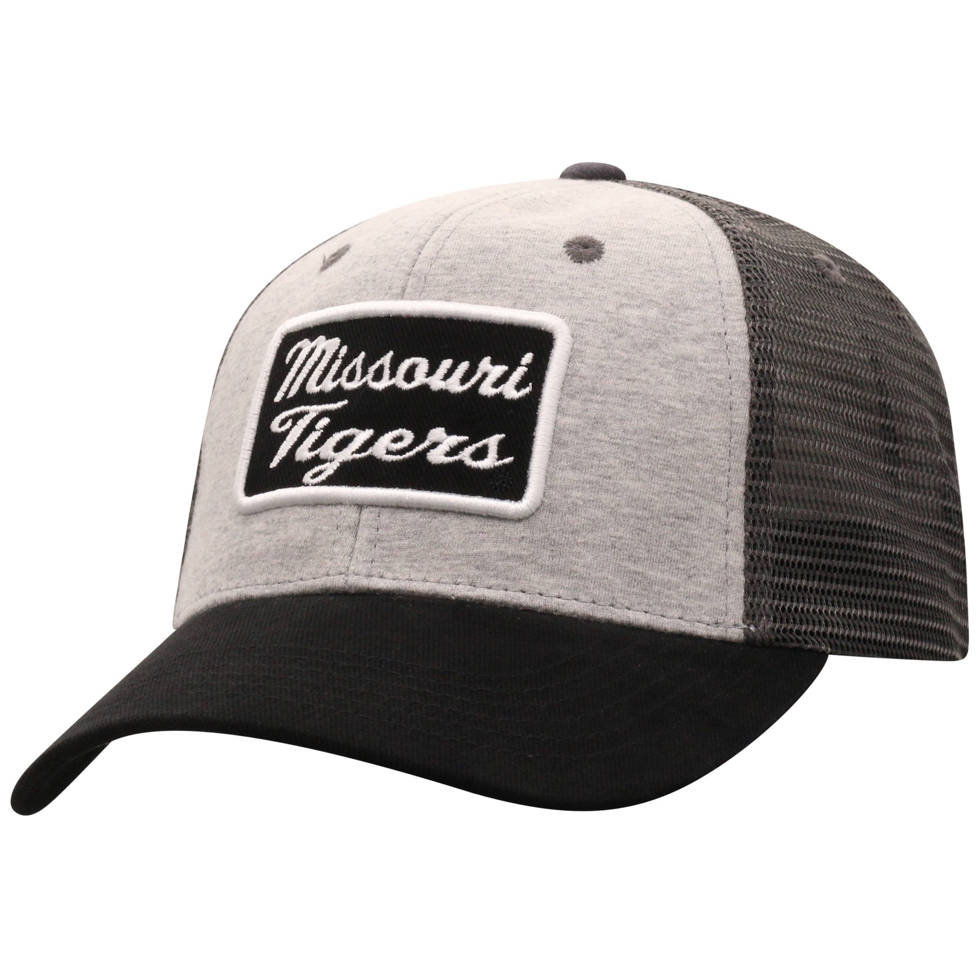 slide 1 of 2, NCAA Missouri Tigers Men's Gray Cotton with Mesh Snapback Hat, 1 ct