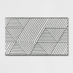 2'3"x3'9" Washable Geo Accent Rug Gray - Threshold™