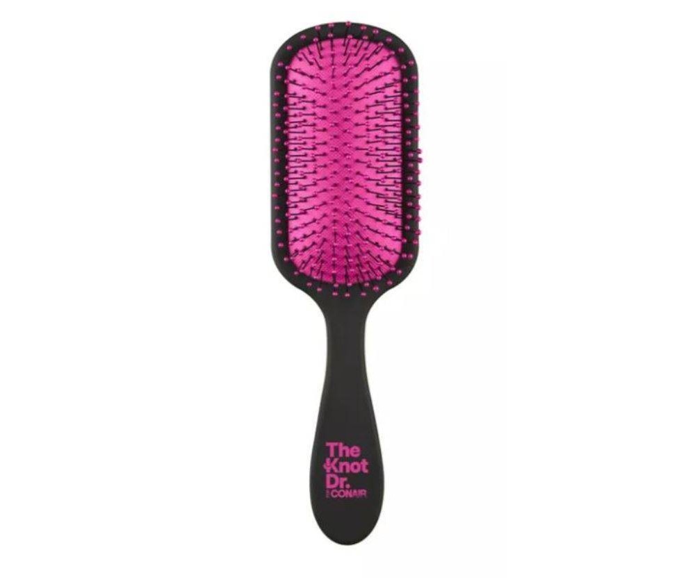 slide 3 of 3, The Knot Dr. for Conair Pro Detangling Hair Brush with Case - Pink, 1 ct