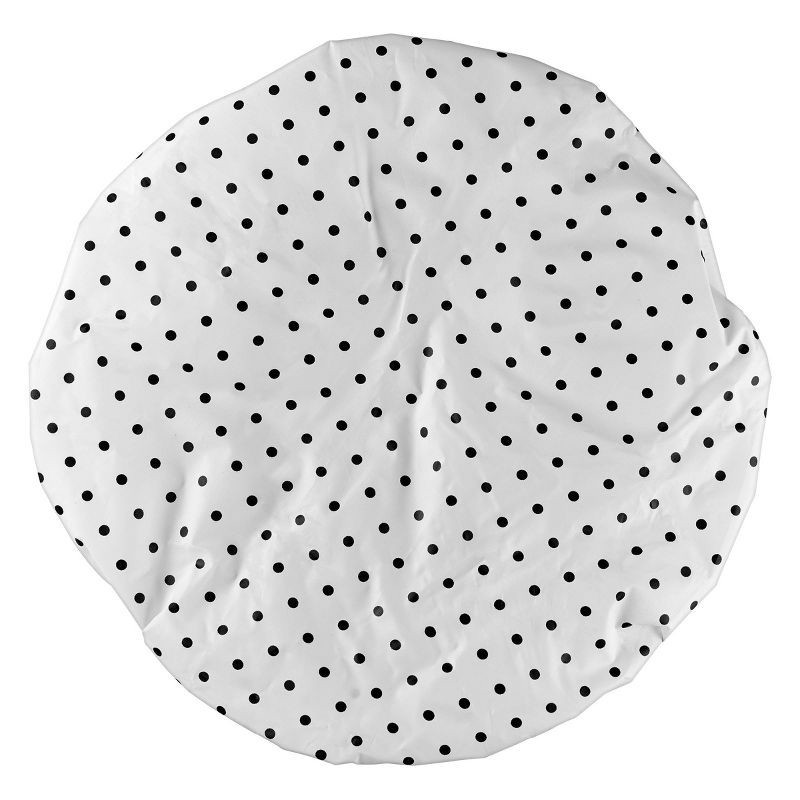 slide 2 of 5, Conair Elastic Edge Standard Size Shower Cap - Polka Dot, 1 ct