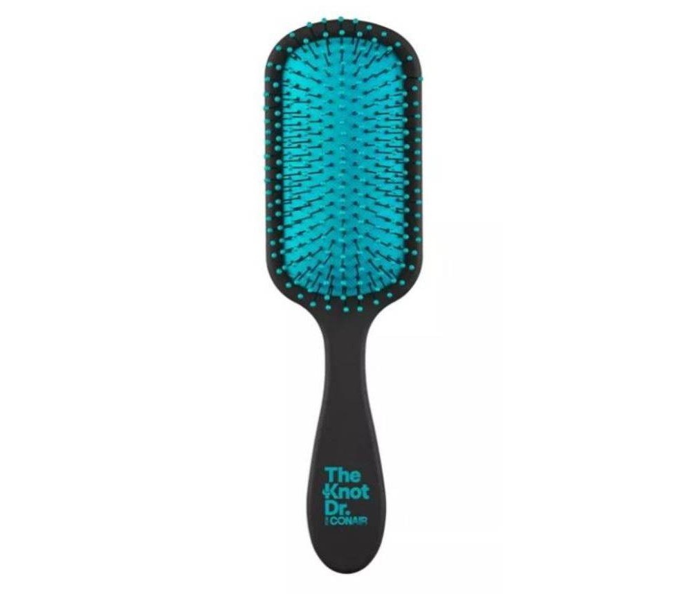 slide 3 of 3, The Knot Dr. for Conair Pro Detangling Hair Brush with Case - Blue, 1 ct