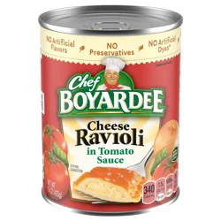 Chef Boyardee Cheese Ravioli in Tomato Sauce, Ready-to-Eat Meal, 15 oz. Can