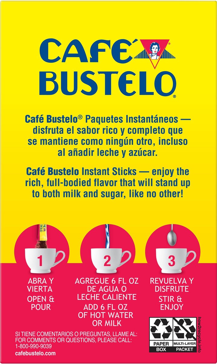 slide 2 of 8, Café Bustelo Instant Coffee Single Serve Packets- 6 ct, 6 ct