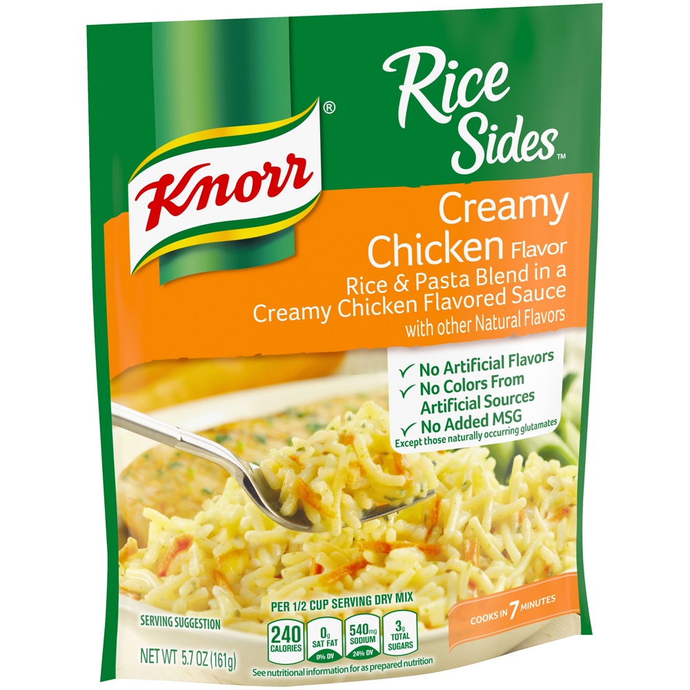 slide 5 of 5, Knorr Rice Sides Creamy Chicken Flavor Rice And Pasta Blend, 5.7 oz