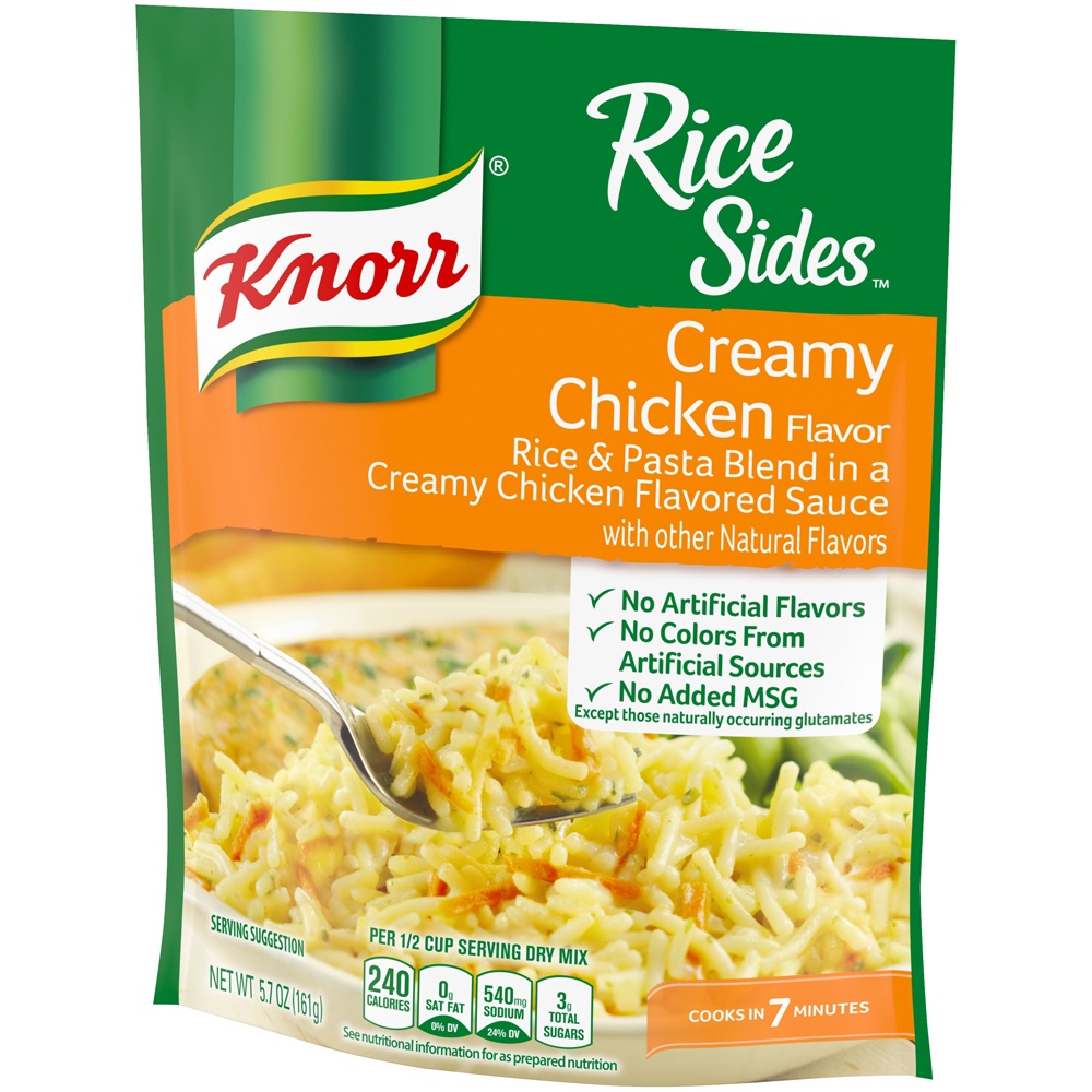 slide 2 of 5, Knorr Rice Sides Creamy Chicken Flavor Rice And Pasta Blend, 5.7 oz
