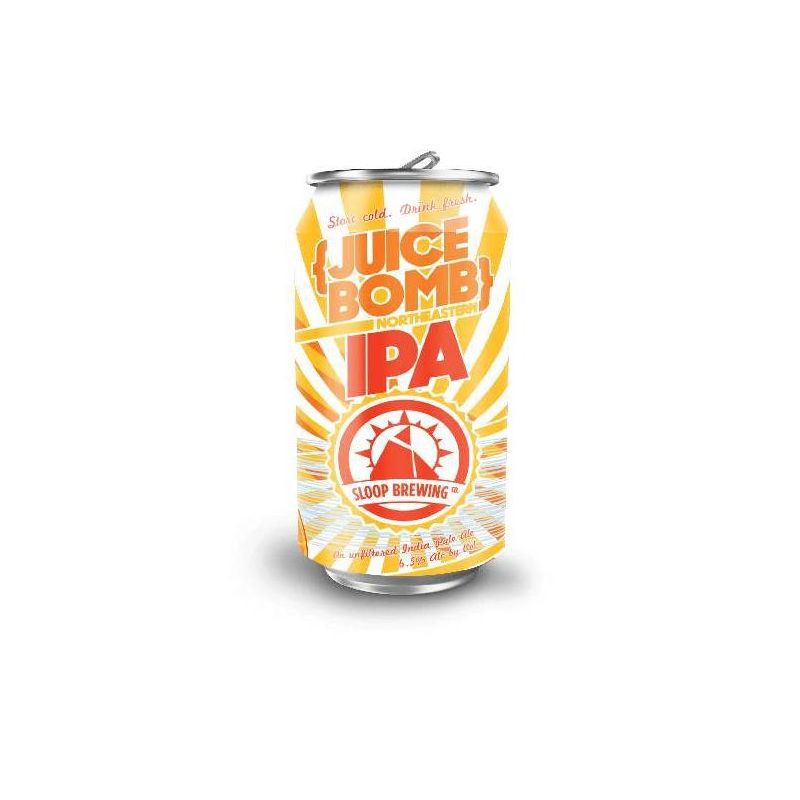 slide 2 of 2, Sloop Brewing Co. Sloop Juice Bomb IPA Beer - 6pk/12 fl oz Cans, 6 ct; 12 fl oz
