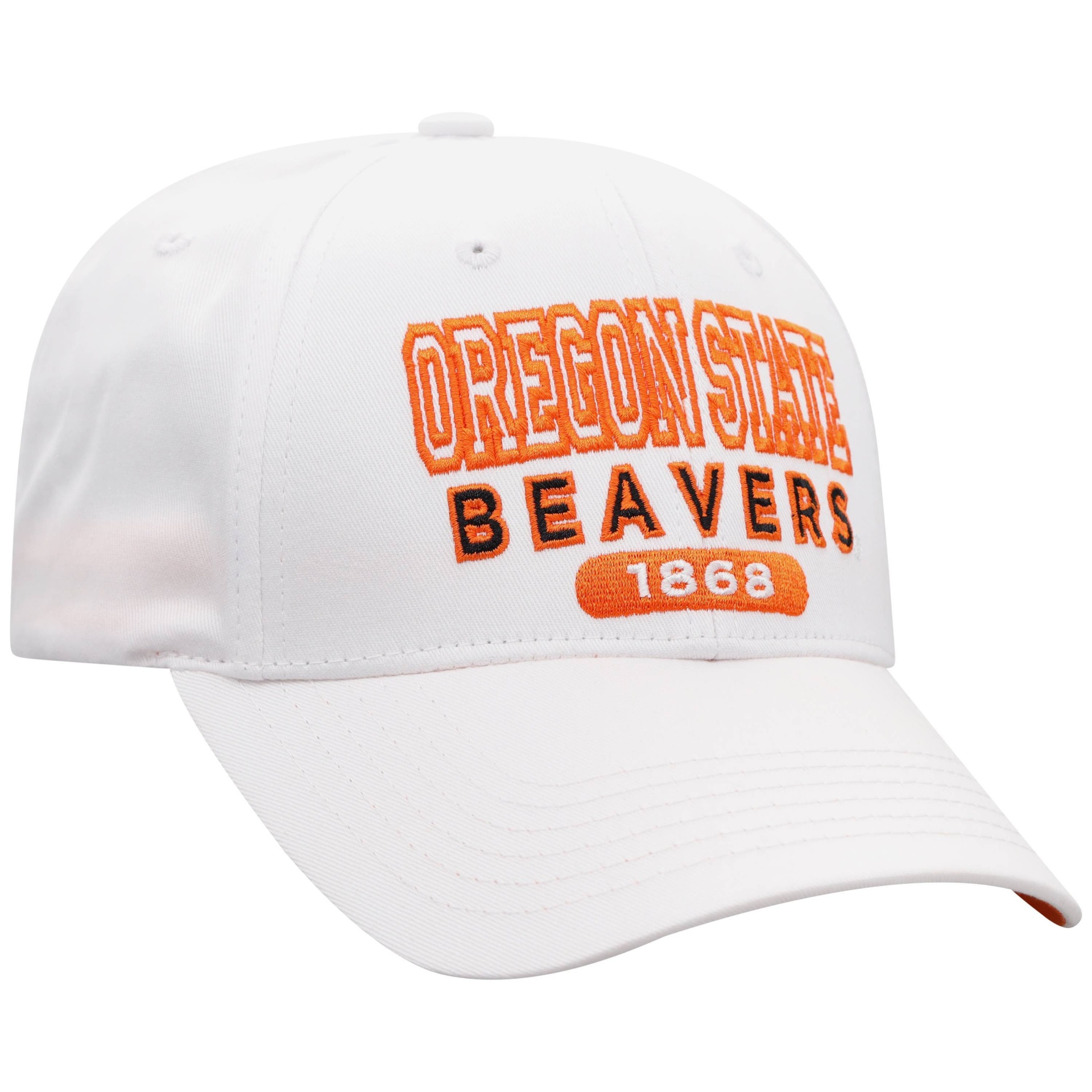 slide 1 of 2, NCAA Oregon State Beavers Men's White Twill Structured Snapback Hat, 1 ct